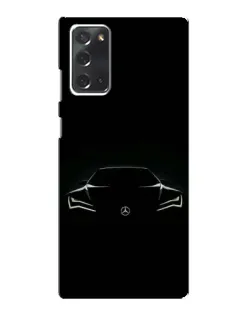 Чехол для Samsung Galaxy Note 20 с картинкой «Mercedes — силуэт авто» Чехол для Samsung Galaxy Note 20 с картинкой «Mercedes — силуэт авто»