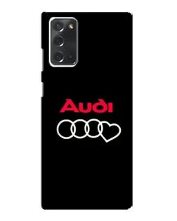 Чохол для Samsung Galaxy Note 20 з картинкою «Логотип Audi Heart»