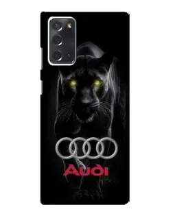 Чехол для Samsung Galaxy Note 20 с картинкой «Пантера и Audi»
