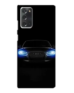 Чехол для Samsung Galaxy Note 20 с картинкой «Audi в неоне»