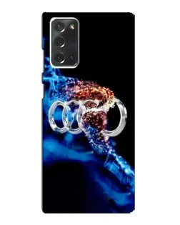 Чехол для Samsung Galaxy Note 20 с картинкой «Энергия лого Audi»