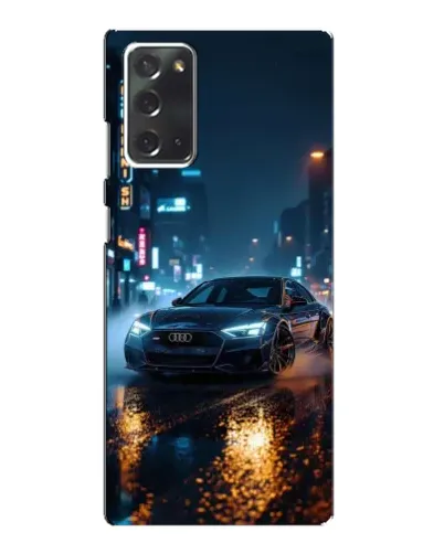 Чехол для Samsung Galaxy Note 20 с картинкой «Ночной город и Audi» Чехол для Samsung Galaxy Note 20 с картинкой «Ночной город и Audi»