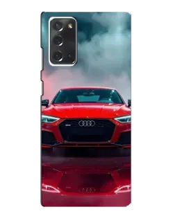 Чехол для Samsung Galaxy Note 20 с картинкой «Audi RS — красный стиль»