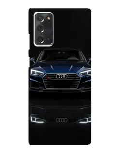 Чехол для Samsung Galaxy Note 20 с картинкой «Audi — ночное отражение»