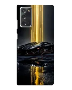Чохол для Samsung Galaxy Note 20 з картинкою «Нічний Lamborghini драйв»