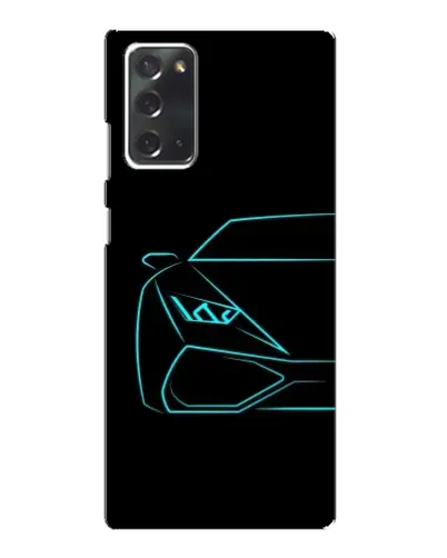 Чохол для Samsung Galaxy Note 20 з картинкою «Блакитний силует Lamborghini» Чохол для Samsung Galaxy Note 20 з картинкою «Блакитний силует Lamborghini»