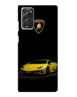 Чохол для Samsung Galaxy Note 20 з картинкою «Lamborghini жовтий акцент»
