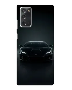 Чохол для Samsung Galaxy Note 20 з картинкою «Чорний Lamborghini Aventador»