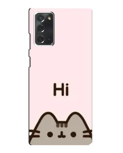 Чехол для Samsung Galaxy Note 20 с картинкой «Пушин говорит Hi» Чехол для Samsung Galaxy Note 20 с картинкой «Пушин говорит Hi»