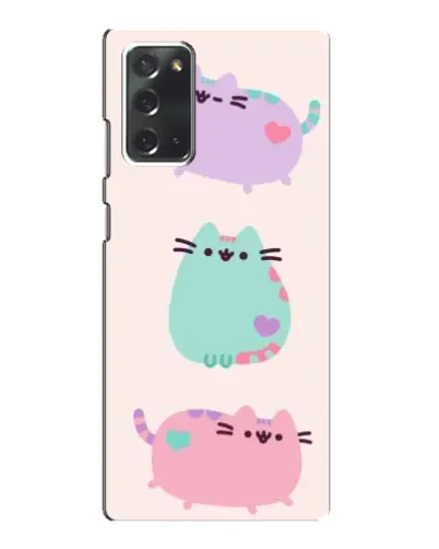 Чехол для Samsung Galaxy Note 20 с картинкой «Pusheen трио»