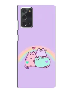 Чехол для Samsung Galaxy Note 20 с картинкой «Радужные Пушины»