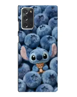 Чехол для Samsung Galaxy Note 20 с картинкой «Стич и голубика»