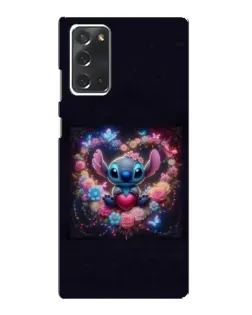 Чехол для Samsung Galaxy Note 20 с картинкой «Stitch в цветах»