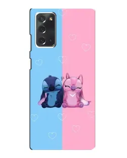 Чехол для Samsung Galaxy Note 20 с картинкой «Stitch и Angel Love»