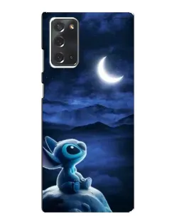 Чехол для Samsung Galaxy Note 20 с картинкой «Лунная ночь Стича»