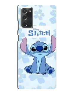 Чехол для Samsung Galaxy Note 20 с картинкой «Stitch среди цветов»