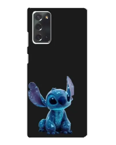Чехол для Samsung Galaxy Note 20 с картинкой «Стич на черном»