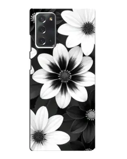 Чохол для Samsung Galaxy Note 20 з картинкою «Монохромні айстри»