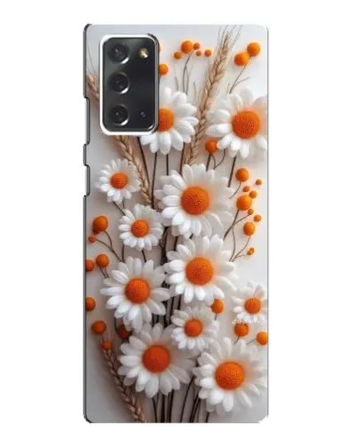 Чохол для Samsung Galaxy Note 20 з картинкою «Білі сухоцвіти»