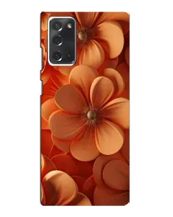 Чохол для Samsung Galaxy Note 20 з картинкою «Помаранчева макро квітка»