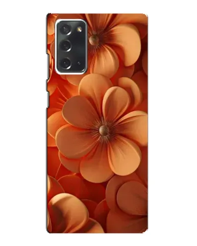 Чохол для Samsung Galaxy Note 20 з картинкою «Помаранчева макро квітка»
