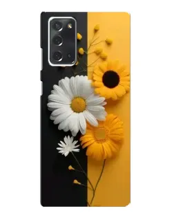 Чохол для Samsung Galaxy Note 20 з картинкою «Соняшник та ромашка»