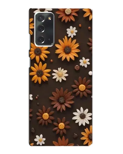 Чохол для Samsung Galaxy Note 20 з картинкою «Візерунок з маленьких соняшників»