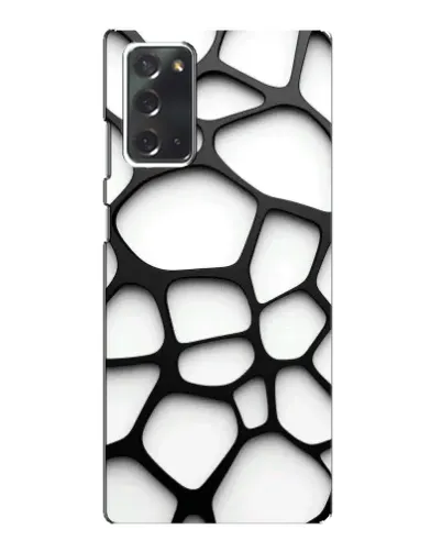Чохол для Samsung Galaxy Note 20 з картинкою «Біла об'ємна сітка» Чохол для Samsung Galaxy Note 20 з картинкою «Біла об'ємна сітка»