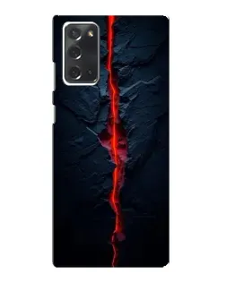 Чохол для Samsung Galaxy Note 20 з картинкою «Червона лавова тріщина»