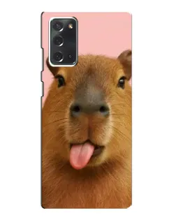 Чохол для Samsung Galaxy Note 20 з картинкою «Капібара з язиком»
