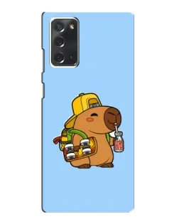Чохол для Samsung Galaxy Note 20 з картинкою «Капібара на скейті»