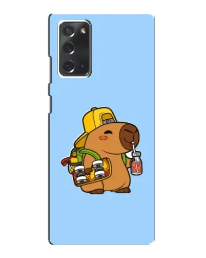 Чохол для Samsung Galaxy Note 20 з картинкою «Капібара на скейті»