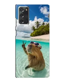Чохол для Samsung Galaxy Note 20 з картинкою «Капібара на морі»