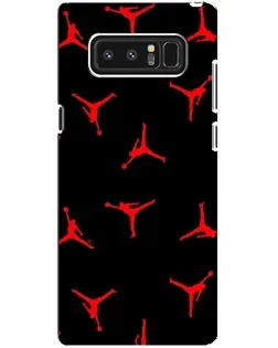 Чехол для Samsung Galaxy Note 8 (N950) с картинкой «Jordan Red Pattern»