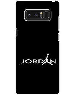 Чехол для Samsung Galaxy Note 8 (N950) с картинкой «Jordan White Logo»