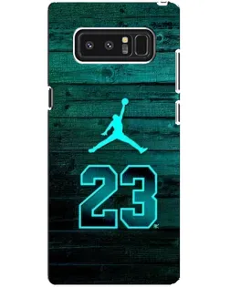 Чехол для Samsung Galaxy Note 8 (N950) с картинкой «Jordan Cyan 23»