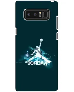 Чехол для Samsung Galaxy Note 8 (N950) с картинкой «Jordan Blue Fire»