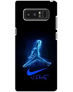 Чехол для Samsung Galaxy Note 8 (N950) с картинкой «Jordan Neon Blue»