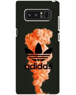 Чехол для Samsung Galaxy Note 8 (N950) с картинкой «Оранжевый дым Adidas»