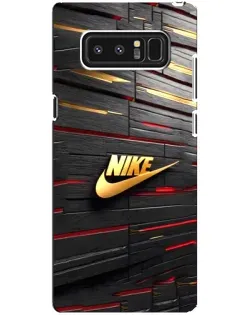 Чехол для Samsung Galaxy Note 8 (N950) с картинкой «Золотой Nike на металле»