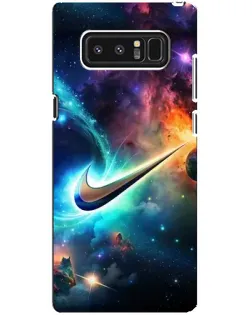 Чехол для Samsung Galaxy Note 8 (N950) с картинкой «Космический Nike Swoosh»