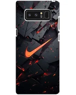 Чехол для Samsung Galaxy Note 8 (N950) с картинкой «Nike — эффект разломов»