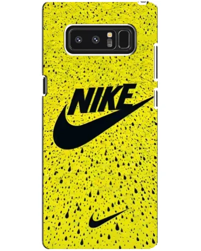Чехол для Samsung Galaxy Note 8 (N950) с картинкой «Желтый текстурный Nike»