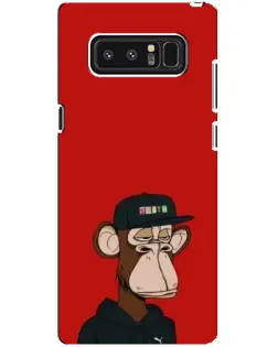 Чехол для Samsung Galaxy Note 8 (N950) с картинкой «Bored Ape — красный фон»
