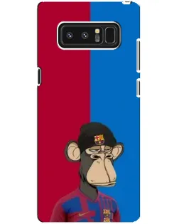 Чехол для Samsung Galaxy Note 8 (N950) с картинкой «Bored Ape — фанат Барсы»