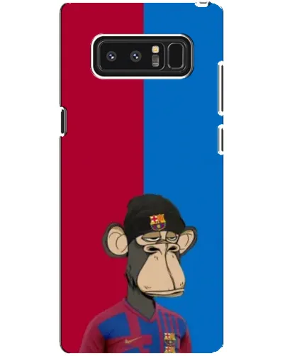 Чехол для Samsung Galaxy Note 8 (N950) с картинкой «Bored Ape — фанат Барсы»