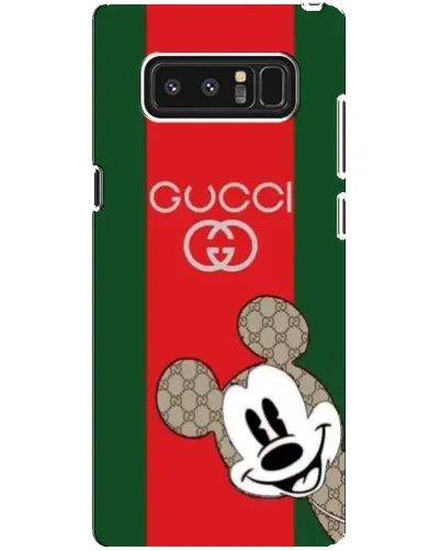 Чехол для Samsung Galaxy Note 8 (N950) с картинкой «Gucci — полосы и Микки»