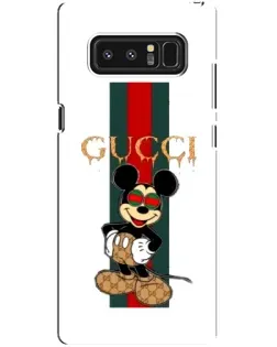 Чехол для Samsung Galaxy Note 8 (N950) с картинкой «Микки Маус Gucci — полосы»