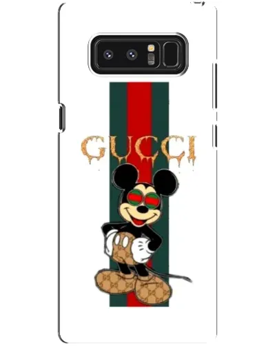 Чехол для Samsung Galaxy Note 8 (N950) с картинкой «Микки Маус Gucci — полосы»