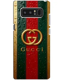 Чохол для Samsung Galaxy Note 8 (N950) з картинкою «Gucci — фірмова смуга та золото»